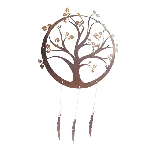 HOLIDYOYO Delicate Wanddekoration Aus Eisen Kreatives Baum des Lebens Hängeornament Für Modernes Wohndesign Geeignet Für Zuhause Büro Und Restaurants von HOLIDYOYO
