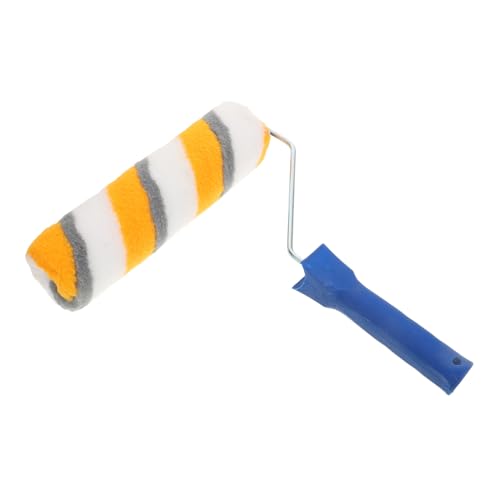 HOLIDYOYO Maler Farbroller mit Polyester beschichtung Kleiner Tragbarer Farbroller für Wandfarbe Deckenstruktur und Steinoberflächen Leicht zu Reinigen und Praktisch für Große Flächen von HOLIDYOYO