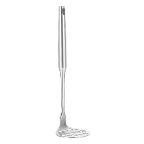 HOLIDYOYO Manuelle Kartoffelpresse aus Edelstahl Robuster Babybrei Stampfer mit Ergonomischem Griff Vielseitig für Kartoffelpüree Babynahrung Bohnen und Knoblauch Gleichmäßiges Pürieren von HOLIDYOYO