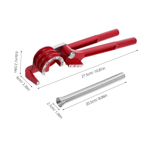 HOLIDYOYO Manueller Slot Rohrbieger mit Federunterstützung Präzises Biegen von Kupfer und Aluminiumrohren bis Schonend für Dünnwandige Rohre für Reparaturwerkstätten und Klimatechnik von HOLIDYOYO