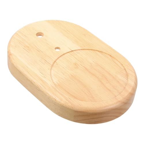 HOLIDYOYO Massivholz Tischlampenfuß Holzsockel für Schlafzimmer Nachttischlampe Handgefertigt Stabil und Praktisch Natürliche Dekoration von HOLIDYOYO