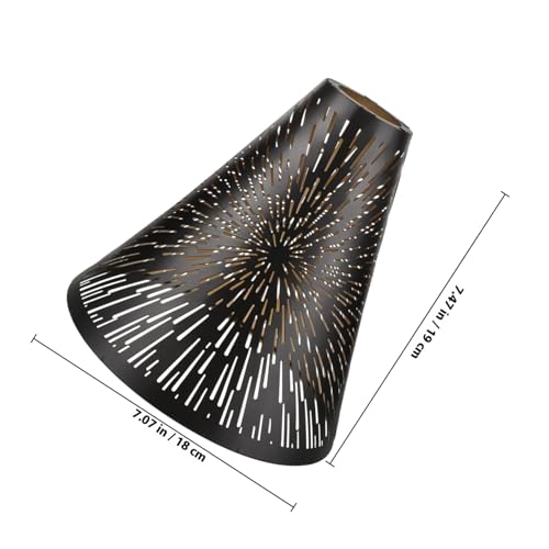 HOLIDYOYO Metall Lampenschirm aus Robustem Eisen Drahtgeflecht Langlebiger Ersatzschirm mit Kreativem Mesh design für Hängeleuchten Steh Tischlampen im Zeitgenössischen Stil von HOLIDYOYO