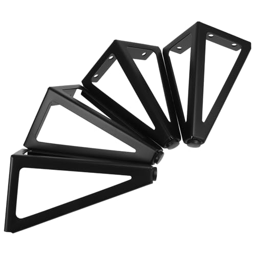HOLIDYOYO Metall Möbelfüße Schwarz Hohe Ersatzbeine für Sofa Tv Schrank Couchtisch Einfache Montage Robustes Eisenmaterial Vielseitige Möbelbein Unterstützung von HOLIDYOYO