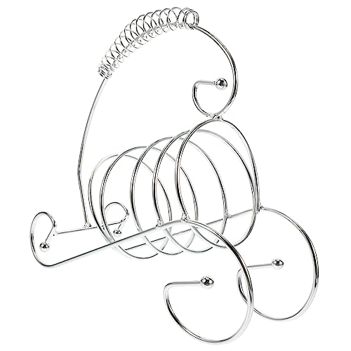 HOLIDYOYO Metall Weinregal Für Theke Flaschenhalter Aus Robustem Material Einzelnes Weinregal Mit Ausreichend Stauraum Weinflaschenhalter Für Esszimmer Und Küchenarbeitsplatte von HOLIDYOYO
