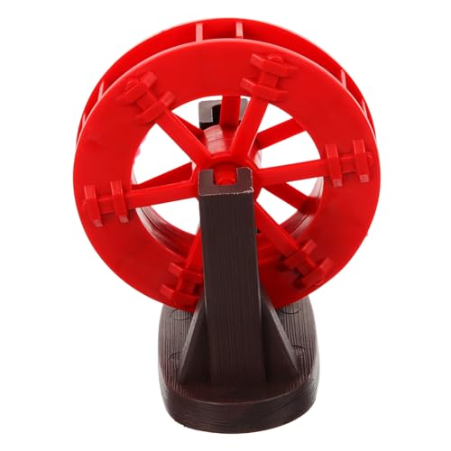 HOLIDYOYO Micro Wasserfall Wasserrad Dekor Kunststoff Feng Shui DIY Tischbrunnen Zubehör für Aquarium und Gartenteich Leichter Wasserantrieb für Zen Gartdekor und Foto Requisite von HOLIDYOYO