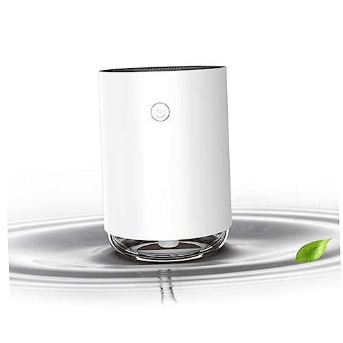 HOLIDYOYO Mini Aroma Luftbefeuchter Tragbarer Diffuser für Ätherische Öle Aromatherapie USB Betrieben für Zuhause Büro und Auto Cremeweiß von HOLIDYOYO