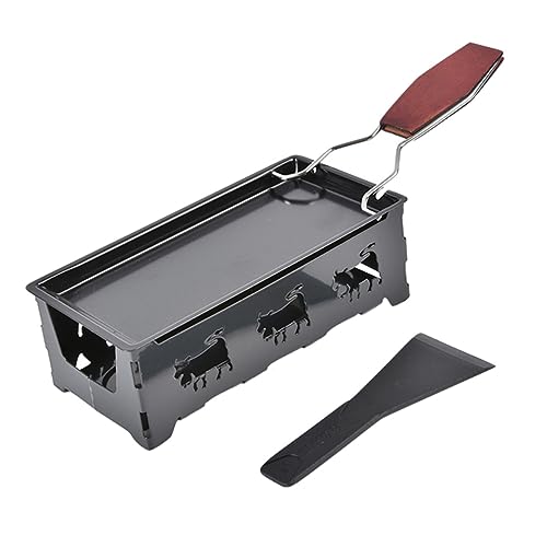 HOLIDYOYO Mini Käse Backblech Set Tragbarer Antihaftbeschichteter Käsegrill für Camping und Outdoor Hitzebeständig mit Isoliertem Griff für Raclette und Picknick HOLIDYOYO Mini Käse Backblech Set Tragbarer Antihaftbeschichteter Käsegrill für Camping und Outdoor Hitzebeständig mit Isoliertem Griff für Raclette und Picknick von HOLIDYOYO