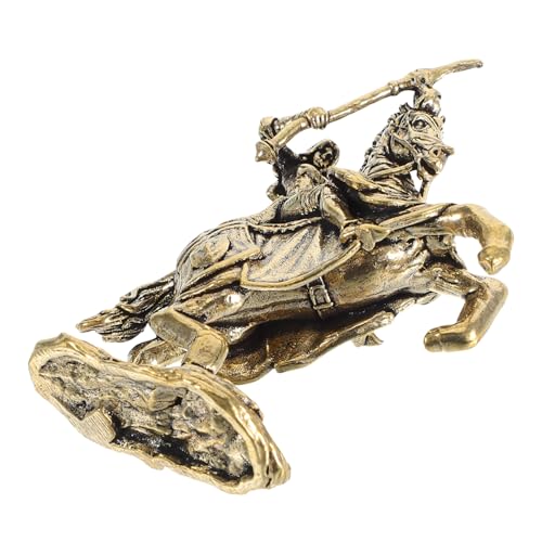 HOLIDYOYO Miniatur Messing Ritter Reiter Statue Kleine Krieger Figur Skulptur Dekoratives Desktop Ornament für Teetisch Büro Regal Rostfrei und Kompakt HOLIDYOYO Miniatur Messing Ritter Reiter Statue Kleine Krieger Figur Skulptur Dekoratives Desktop Ornament für Teetisch Büro Regal Rostfrei und Kompakt von HOLIDYOYO