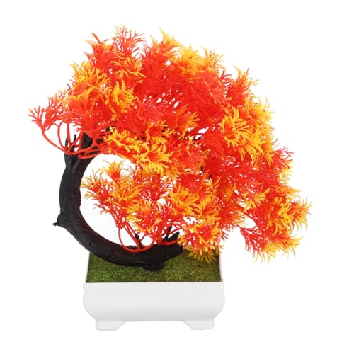 HOLIDYOYO Künstlicher Topfbaum Aus Kunststoff Und Pp Lebensechte Künstliche Pflanze Im Topf Für Wohnzimmer Büro Küche Schlafzimmer Arbeitszimmer Schreibtisch Dekorative Und Pflegeleichte Grü von HOLIDYOYO