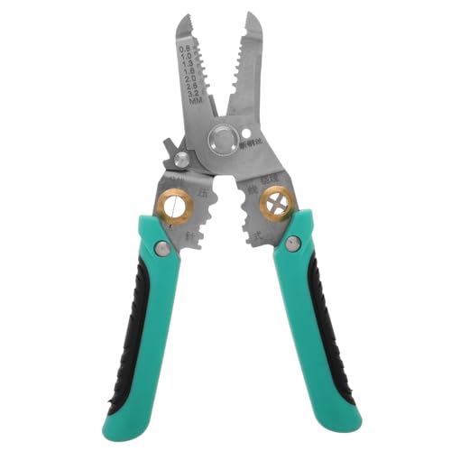 HOLIDYOYO Multifunktionale Abisolierzange mit Crimpfunktion und Drahtmesser Präzises Strippen und Abisolieren für Elektroinstallationen Manuell Langlebig für Kfz Hausverkabelung HOLIDYOYO Multifunktionale Abisolierzange mit Crimpfunktion und Drahtmesser Präzises Strippen und Abisolieren für Elektroinstallationen Manuell Langlebig für Kfz Hausverkabelung von HOLIDYOYO