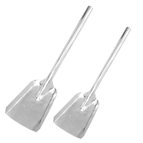 HOLIDYOYO Multifunktionale Metall Schaufel für Kamin und Garten Robuste Ascheschaufel Lösung für BBQ und Gartenarbeiten Teiliges mit Großem und Kleinem Modell Ergonomischer Griff Langlebig von HOLIDYOYO