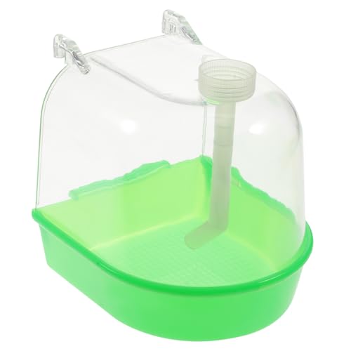 HOLIDYOYO Multifunktionaler Vogel Waschkäfig mit Abdeckung und Wasserzufuhr Robuste Kunststoff Badewanne für Kanarienvögel Sittiche und Kleine Papageien Einfach zu Montieren Reinigen HOLIDYOYO Multifunktionaler Vogel Waschkäfig mit Abdeckung und Wasserzufuhr Robuste Kunststoff Badewanne für Kanarienvögel Sittiche und Kleine Papageien Einfach zu Montieren Reinigen von HOLIDYOYO