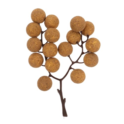 HOLIDYOYO Künstliche Longan Deko-früchte Für Hochzeiten Und Fotografie Köpfe Simulierte Longan Dekoration Für Tisch Und Party- Imitation Obst Modell von HOLIDYOYO