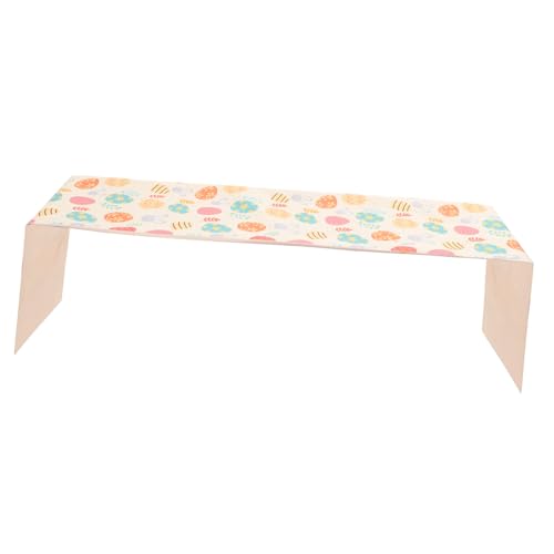 HOLIDYOYO Ostertischläufer Tischdekoration Party Tischwäsche Weiße Tischdecke Party Papiertischdecken Für Partys Tischläufer Stoff Esszimmerläufer Bauernhaus Tischdecke Flachs von HOLIDYOYO