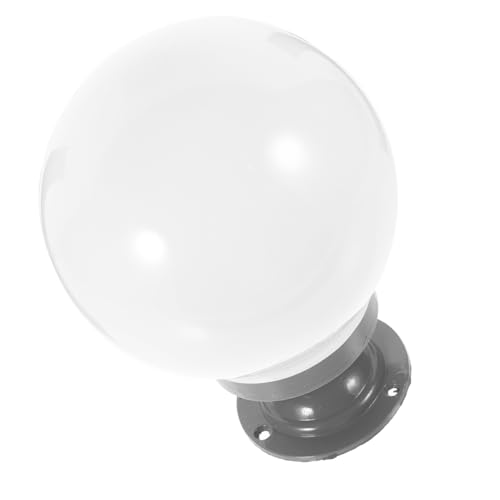 HOLIDYOYO Outdoor Lampenschirm Kugelförmig Leichter Lampen Globe Schutz Einfach zu Montieren Wasserdichte Lampenabdeckung für Garten Wand und Straßenlaternen Schutz für Außenlampen von HOLIDYOYO
