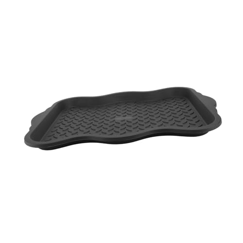 HOLIDYOYO Plastik-schuhablage aus Robustem PP Vielseitiges Indoor Outdoor-tablett für Stiefel und Schuhe Geruchsneutral Bruchsicher für Flur Auto und Pflanzenuntersetzer Designs Zufällig von HOLIDYOYO