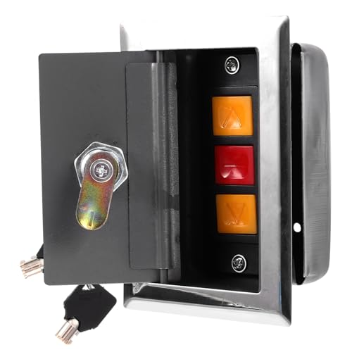 HOLIDYOYO Push Button Steuerbox mit Verdecktem Schloss Multifunktionale Manuelle Steuerung für Elektrische Rolltore Garagentore und Rollgitter Langlebiges Kunststoffgehäuse Platzsparendes HOLIDYOYO Push Button Steuerbox mit Verdecktem Schloss Multifunktionale Manuelle Steuerung für Elektrische Rolltore Garagentore und Rollgitter Langlebiges Kunststoffgehäuse Platzsparendes von HOLIDYOYO