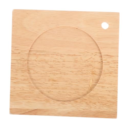 HOLIDYOYO Quadratischer Tischlampenfuß aus Holz Langlebige Dekorative Basis für Wohnzimmer Schlafzimmer Arbeitszimmer Glatte Oberfläche Praktische Tischleuchte für Stilvolle von HOLIDYOYO