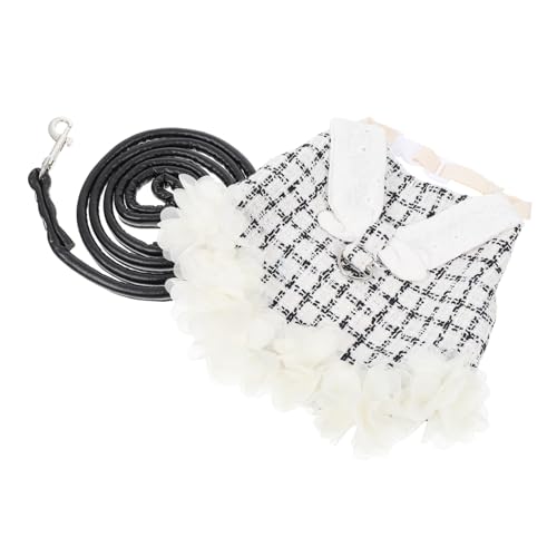 HOLIDYOYO Rabbit Geschirr mit Leine Verstellbar Angenehmes Baumwollmaterial Atmungsaktiv und Hautfreundlich Modisches Hasenkostüm für Kleine Haustierkaninchen Bequem Anzuziehen für von HOLIDYOYO