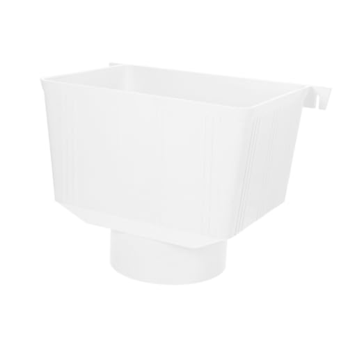 HOLIDYOYO Rainwasser Fallrohradapter aus Langlebigem Kunststoff Trichterförmiger Dachwasser umleiter für Effiziente Regenwassersammlung Sicherer Anschluss für Fallrohre für Villen und von HOLIDYOYO