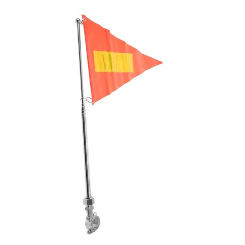 HOLIDYOYO Reflektierende Fahrradflagge mit Verstellbarem Fahnenmast für Erwachsene Hohe Sichtbarkeit Sicherheitsflagge für Motorrad Fahrrad Roller Go kart und Einfache Montage von HOLIDYOYO