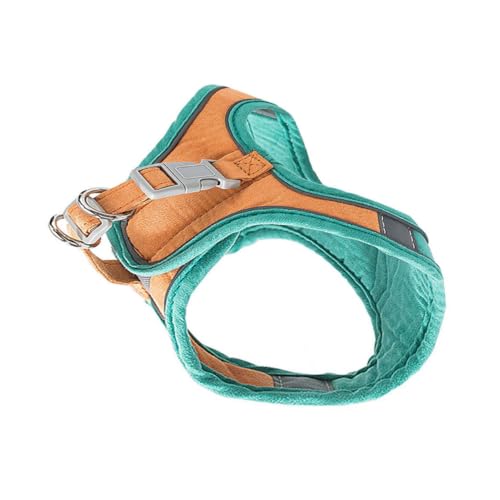 HOLIDYOYO Reflektierendes Katzen Geschirr mit Leine Leichtes Verstellbares Katzengeschirr für Sicheren Spaziergang Zug Design Geeignet für Katzen Outdoor Walking Orange Grün HOLIDYOYO Reflektierendes Katzen Geschirr mit Leine Leichtes Verstellbares Katzengeschirr für Sicheren Spaziergang Zug Design Geeignet für Katzen Outdoor Walking Orange Grün von HOLIDYOYO