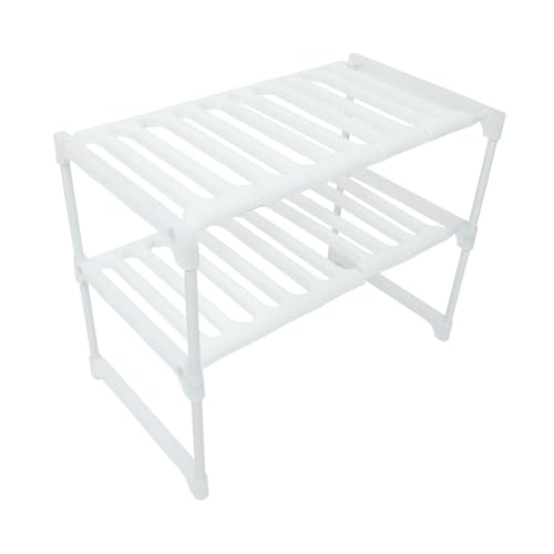 HOLIDYOYO Verstellbares -Sink-Organizer-Regal Für Küche Und Bad Optimale Nutzung des Für Küchenutensilien Handtücher Und von HOLIDYOYO
