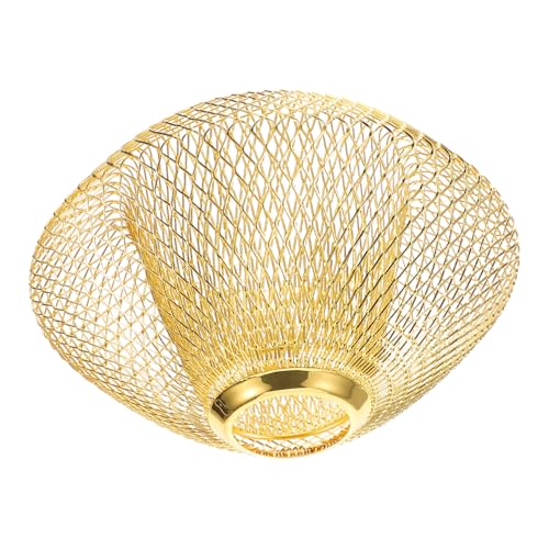 HOLIDYOYO Retro Eisen Lampenschirm Hängelampe Deckenleuchte Abdeckung Langlebiger Hohler Lampenschirm für Pendelleuchte Sicherer Schutz und Warmes Licht im Wohnbereich von HOLIDYOYO