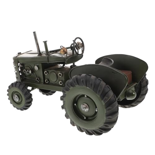 HOLIDYOYO Vintage Metal Tractor Statue Handgefertigtes Für Schreibtisch Retro Für Büro Einzigartige Landwirtschaftliche Ornamente Für von HOLIDYOYO