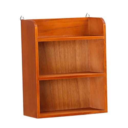 HOLIDYOYO Hängeregal Im Retro-Stil Dreilagige Wandregal-lösung Für Schlafzimmer Und Büro Praktischer Für Fernbedienungen Brillen Und Braun HOLIDYOYO Hängeregal Im Retro-Stil Dreilagige Wandregal-lösung Für Schlafzimmer Und Büro Praktischer Für Fernbedienungen Brillen Und Braun von HOLIDYOYO