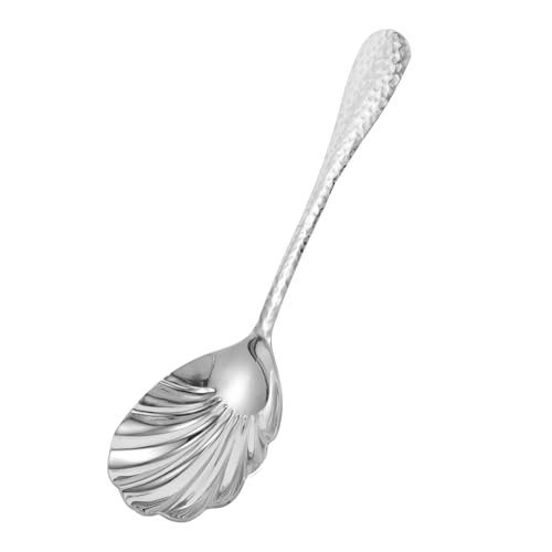 HOLIDYOYO Rührlöffel Muschelform Stilvoller Servierlöffel für Desserts und Tee Einsetzbar mit Gehämmertem Design Pflegeleicht und Elegant für Besondere Anlässe HOLIDYOYO Rührlöffel Muschelform Stilvoller Servierlöffel für Desserts und Tee Einsetzbar mit Gehämmertem Design Pflegeleicht und Elegant für Besondere Anlässe von HOLIDYOYO