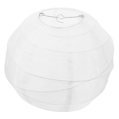 HOLIDYOYO Runde Seidenstoff Laterne Minimalistischer Lampenschirm Dekorative Hängelampe für Wohnzimmer Schlafzimmer Vielseitige Beleuchtung Traditionelle Chinesisch Japanische Stil von HOLIDYOYO