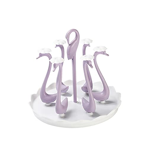 HOLIDYOYO Runder Becherhalter mit Stangen im Schwan Design Praktischer Aufbewahrungshalter für Gläser und Flaschen für Zuhause Violett HOLIDYOYO Runder Becherhalter mit Stangen im Schwan Design Praktischer Aufbewahrungshalter für Gläser und Flaschen für Zuhause Violett von HOLIDYOYO