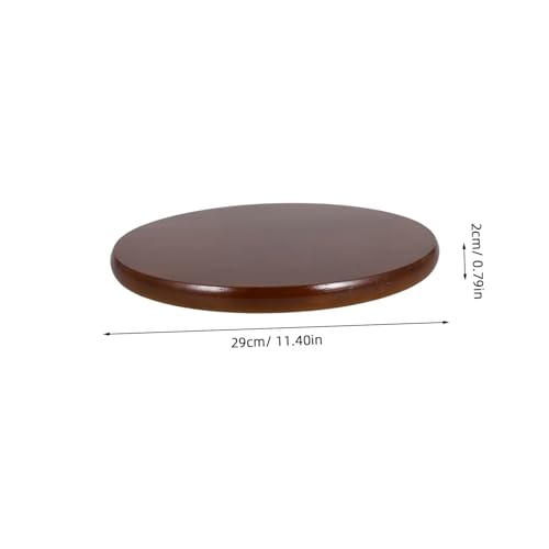 HOLIDYOYO Runder Massivholz Barhocker Sitzfläche Ersatzteil Walnussfarbig Ergonomisch Robust Für Esszimmer Restaurant Sitzkomfort Leicht Transportierbar von HOLIDYOYO