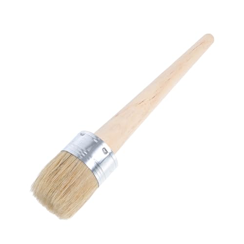 HOLIDYOYO Runder Wachspinsel mit Naturborsten Dicker Pinselkopf für Möbelwachs und Lack Ergonomischer Griff für Präzises Streichen für Stühle Tische und Antike Möbelrestaurierung HOLIDYOYO Runder Wachspinsel mit Naturborsten Dicker Pinselkopf für Möbelwachs und Lack Ergonomischer Griff für Präzises Streichen für Stühle Tische und Antike Möbelrestaurierung von HOLIDYOYO