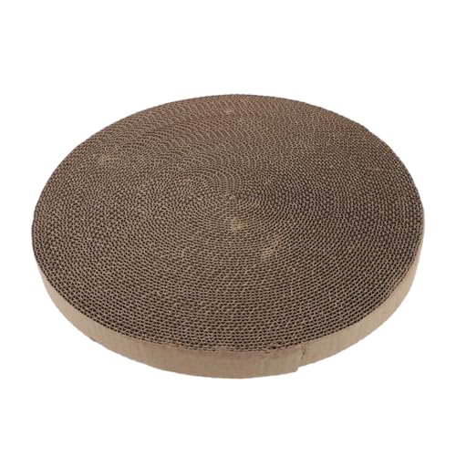 HOLIDYOYO Kreisfoermiges Katzenkratzbrett Nachfuellpackung Ersatz Fuer Kratzbau Aus Wellpappe Fuer Indoor Katzen Und Hundekratzmatte Tierfreundliche Möbel Schutz von HOLIDYOYO