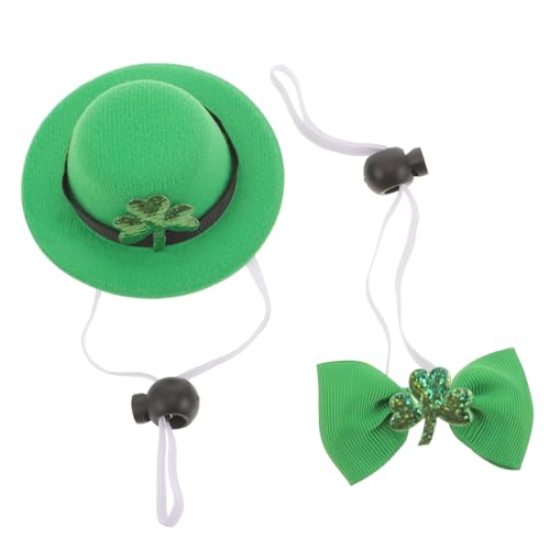 HOLIDYOYO Saint Patrick's Day Haustier Kostüm Set Teiliges Irish Cosplay mit Weichem Atmungsaktivem Top Hut und Verstellbarem für Kleine Hunde und Festliche Partyaccessoires HOLIDYOYO Saint Patrick's Day Haustier Kostüm Set Teiliges Irish Cosplay mit Weichem Atmungsaktivem Top Hut und Verstellbarem für Kleine Hunde und Festliche Partyaccessoires von HOLIDYOYO