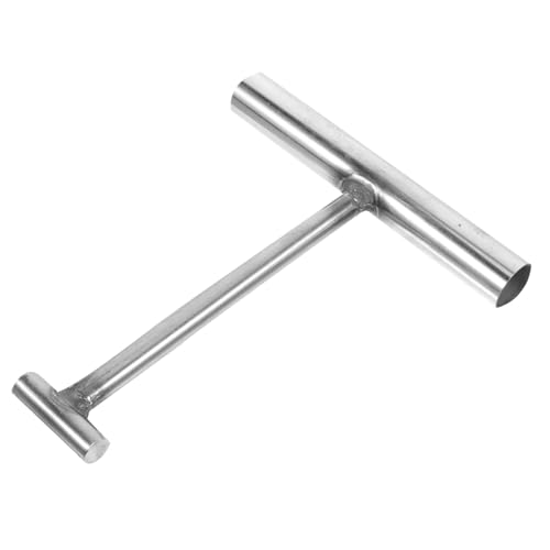 HOLIDYOYO Schachtdeckelheber aus Rostfreiem Edelstahl Robust und Rostfrei Multifunktionaler Haken für Schachtabdeckungen Rolladen Rolltore Ergonomischer Griff für Komfortable Handhabung für von HOLIDYOYO
