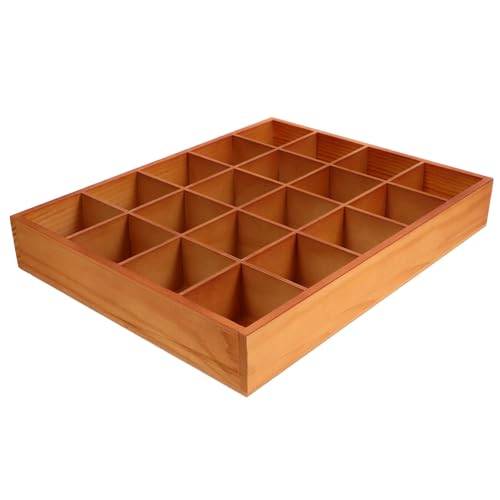 HOLIDYOYO Schmucktablett Aus Holz Mit Fach Aufbewahrungsbox Multifunktionaler Sockenhalter Für Zuhause Büro Kommode Organizer von HOLIDYOYO