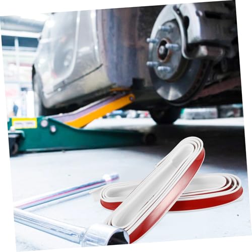 HOLIDYOYO Selbstklebender Flexibler Rv Regenrinne Dachrinnen Regenwasserabweiser Weiß Silikon UV beständig Passend für Wohnmobil und Outdoor Ausrüstung Einfache Installation ohne Werkzeug von HOLIDYOYO