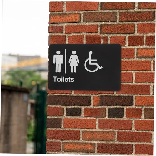 HOLIDYOYO Selbstklebendes Braille WC Schild mit Symbol Langlebiges für Geschlechter Barrierefreie Badezimmerkennzeichnung Sichtbare Weiße WC Türmarkierung HOLIDYOYO Selbstklebendes Braille WC Schild mit Symbol Langlebiges für Geschlechter Barrierefreie Badezimmerkennzeichnung Sichtbare Weiße WC Türmarkierung von HOLIDYOYO