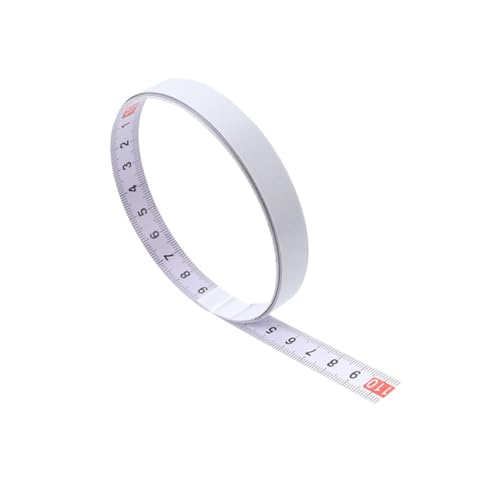 HOLIDYOYO Selbstklebendes Edelstahl Gehrungsmaßband mit Metrischem Maßstab Verschleißfestes Holzarbeitslineal für Tischsäge Fräse und Werkbank Präzises Miter Track Maßband von Links bis von HOLIDYOYO