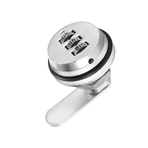 HOLIDYOYO Sicherheits Camlock mit Stelligem Einstellbares Zahlenschloss für Schrank Schublade und Briefkasten Weiß Schlüsseloser Wiederverwendbarer Code Kombinationen von HOLIDYOYO