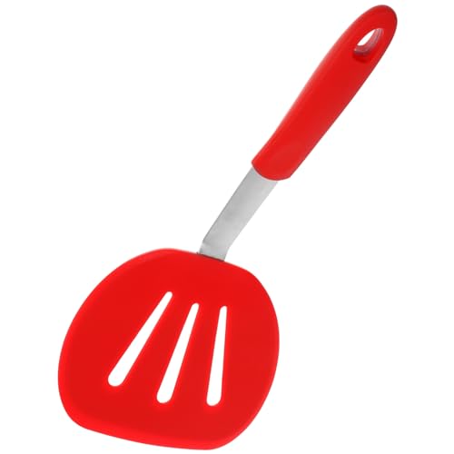 HOLIDYOYO Silikonspatel Pfannkuchenwender Brownie-Spatel Eierwender Kekswender Pfannenwender Steakspatel Fischkochen Breiter Wok-Spatel Backutensilien von HOLIDYOYO