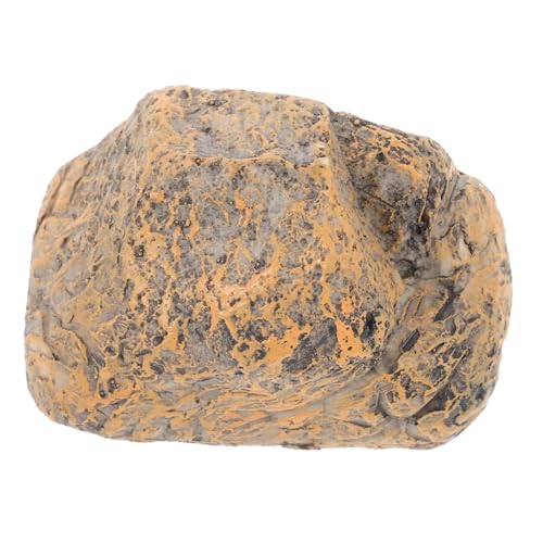 HOLIDYOYO Simulation Stein Schlüsselversteck aus Resin Wetterfeste Outdoor Schlüsselbox mit Verstecktem Fach Realistische Gartendeko Aufbewahrung für Ersatzschlüssel und Kleine Gegenstände von HOLIDYOYO