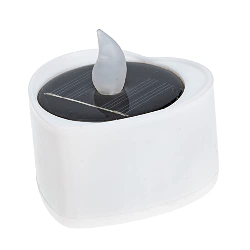 HOLIDYOYO Solar Teelicht LED Wasserdichte Flammenlose Kerze für Außenbereich Solar Gartenlicht zur Dekoration von Geburtstag Hochzeit und von HOLIDYOYO