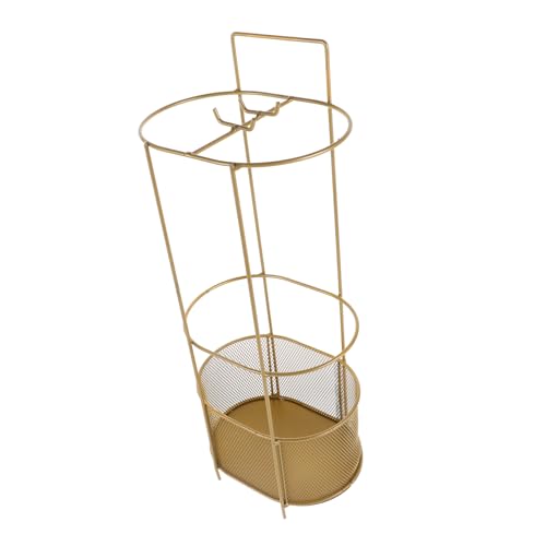 HOLIDYOYO Stabiler Regenschirmständer Rundem Metallbehälter Freistehend Wasserauffangend für Flur und Eingangsbereich Praktischer Regenschirmhalter für Große und Kleine Schirme von HOLIDYOYO