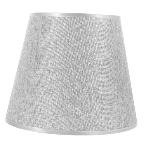 HOLIDYOYO Stoff Lampenschirm Ersatz Tischlampe Lampenabdeckung Schlafzimmer Nachttisch Wohnzimmer Metallrahmen Einfache Montage von HOLIDYOYO