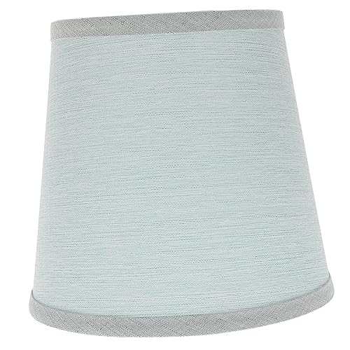 HOLIDYOYO Stoff Lampenschirm für Tisch und Stehlampe Fassung Dekorativer Lampschirm Hellblau Langlebig und Praktisch Ersatz für Nachttischlampen und Schreibtischlampen von HOLIDYOYO