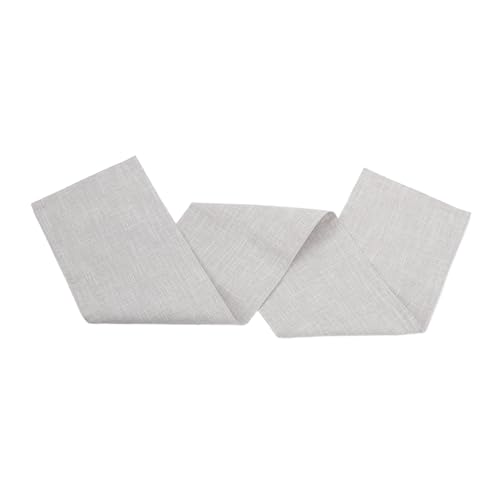 HOLIDYOYO Tisch dekorative Abdeckung tischläufer tischwäsche Festliche tischdecke Landhausstil Tischdecke Party Esstischdekor texturiert Tischdecke für zu Hause Tischtuch Polyester Beige von HOLIDYOYO